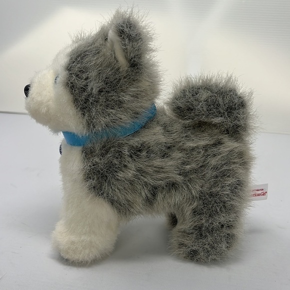 American Girl Dog Pet Pepper Siberian Husky Plush 7” Puppy Blue Eyes Plush - Picture 4 of 10